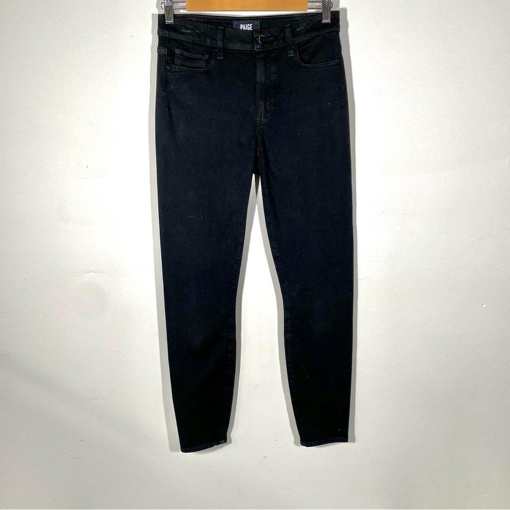 PAIGE Black Jeans Women’s Stretch Slim Ankle Pants Size 27